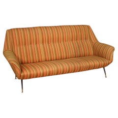 Vintage 20th Century Fabric and Metal Gigi Radice Design Sofa, 1960