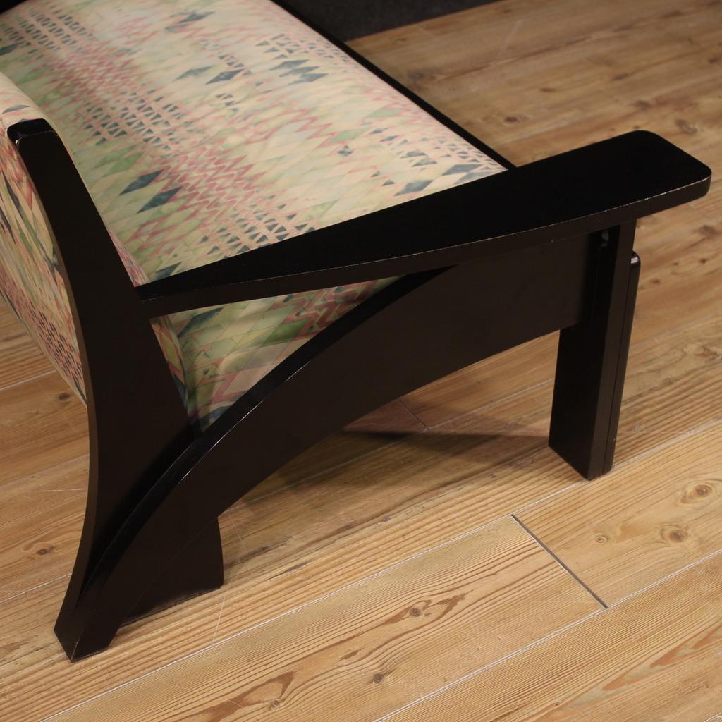 Late 20th Century canapé Cassina Hill House en tissu et bois du 20e siècle Art Nouveau en vente
