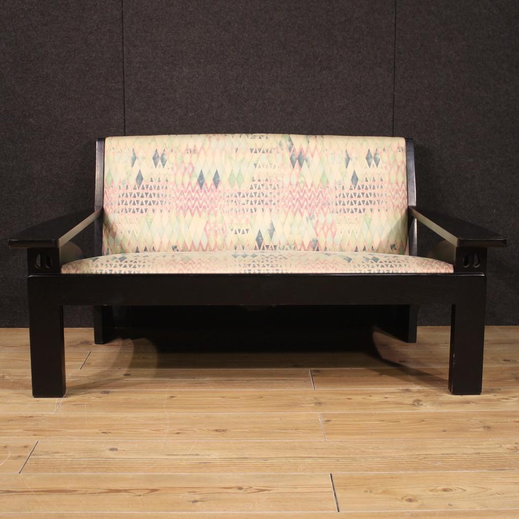 canapé Cassina Hill House en tissu et bois du 20e siècle Art Nouveau en vente 2