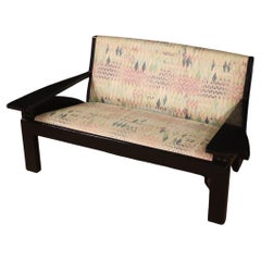 20th Century Fabric and Wood Italian Design Cassina Hill House Sofa Art Nouveau