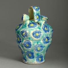 20th Century Faience Pottery Olive Vessel
