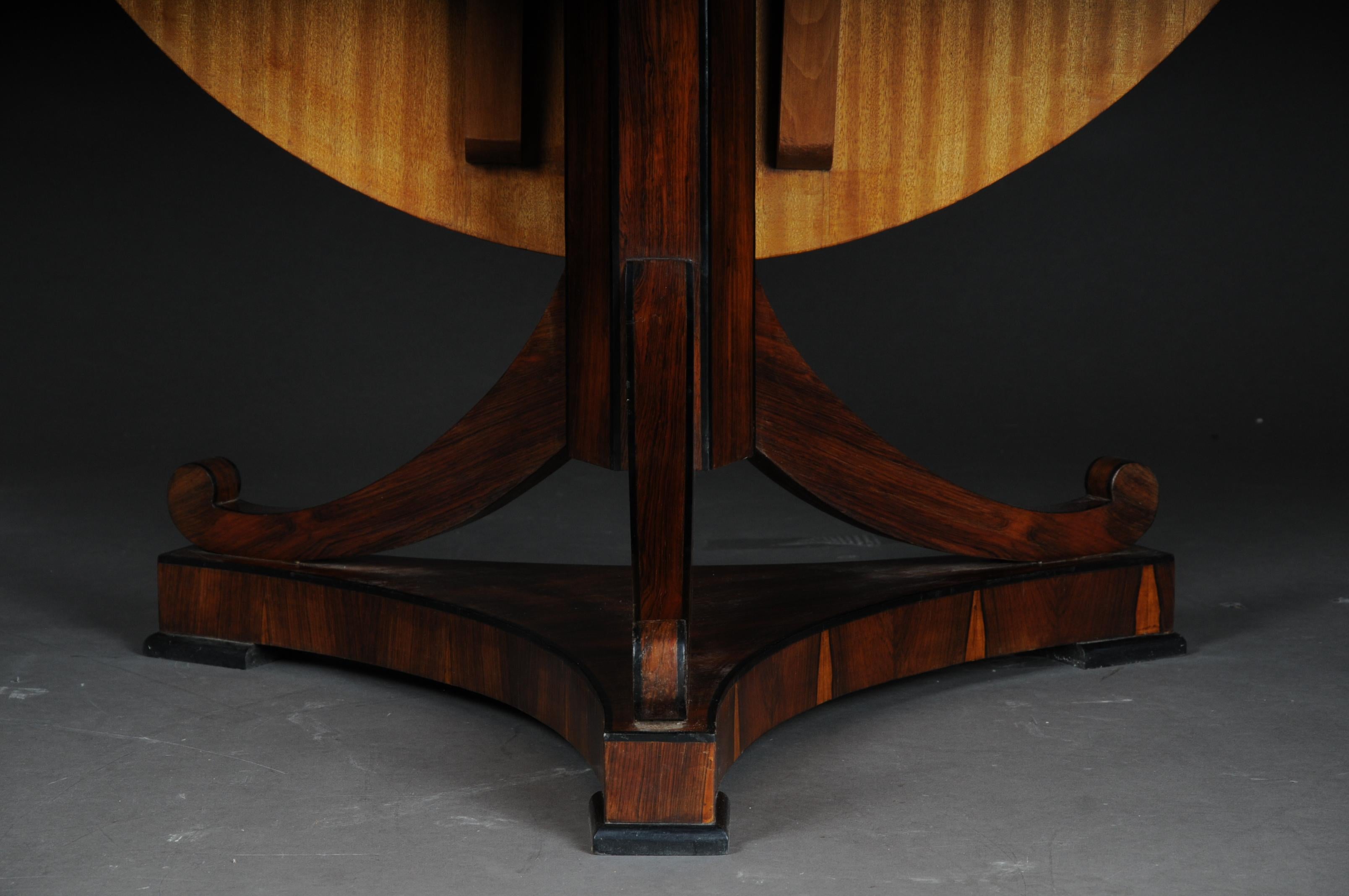 20th Century Fancy Round Folding Table in Biedermeier Style For Sale 3