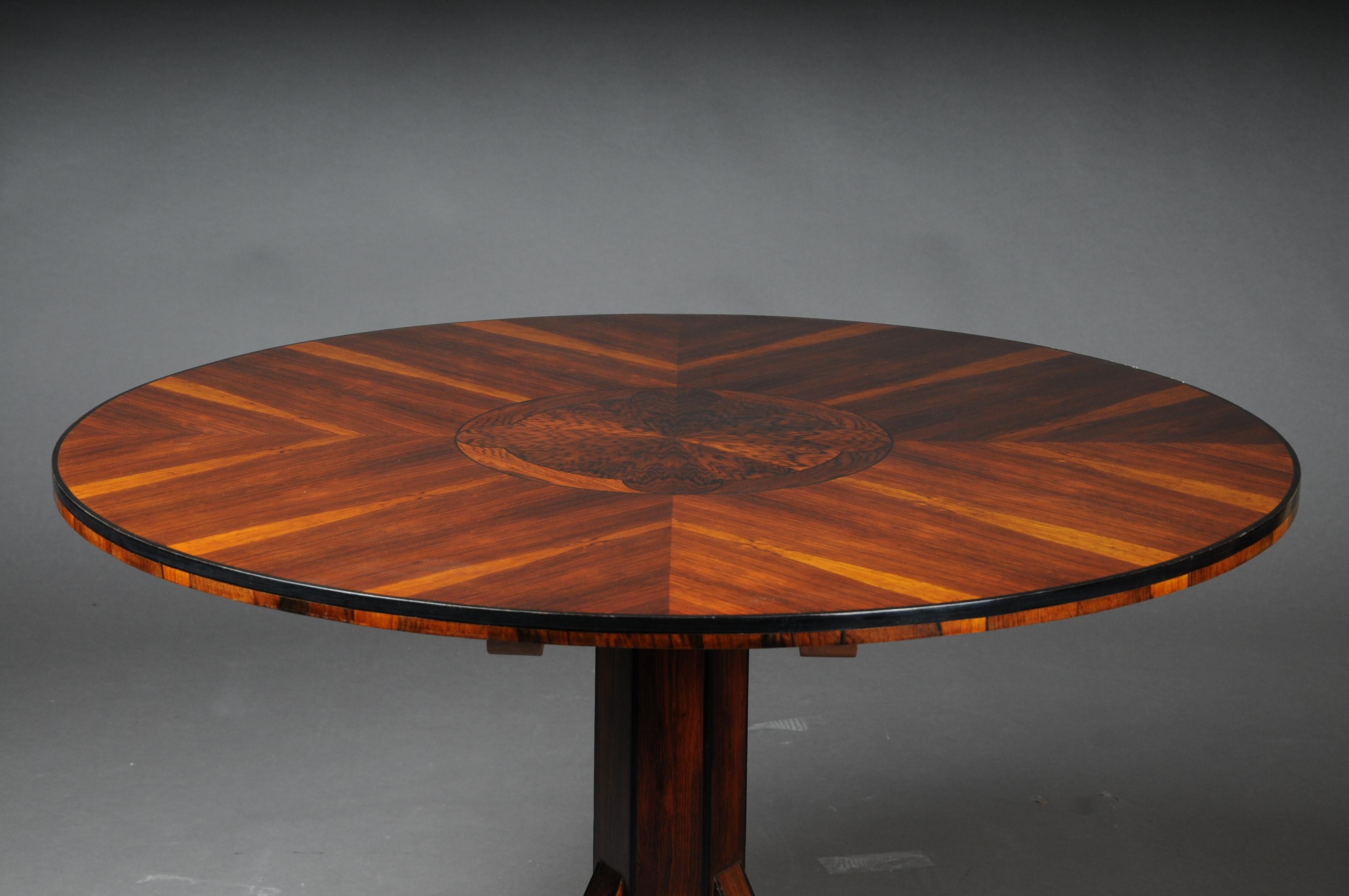 20th Century Fancy Round Folding Table in Biedermeier Style For Sale 4