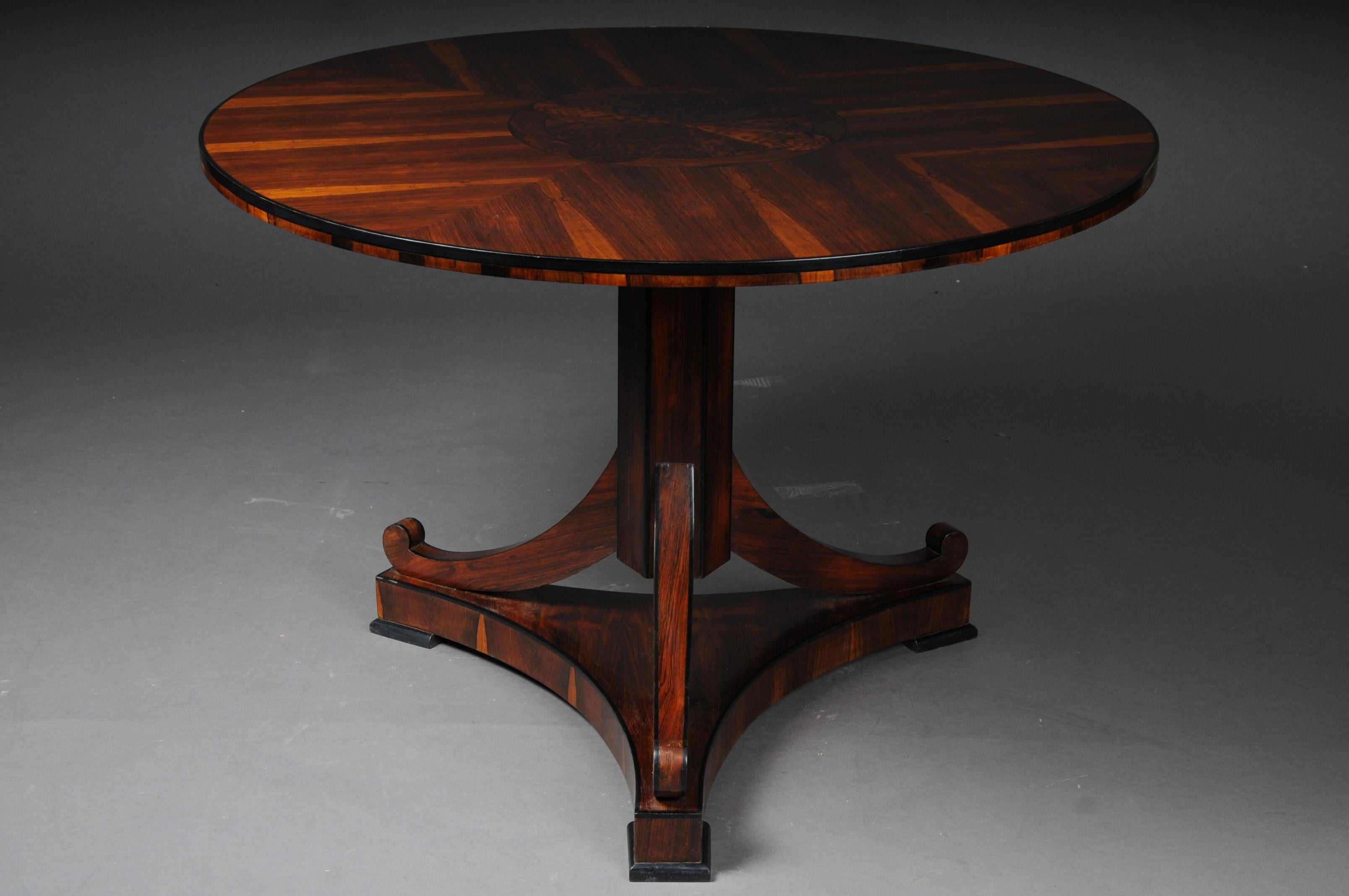 20th Century Fancy Round Folding Table in Biedermeier Style For Sale 6