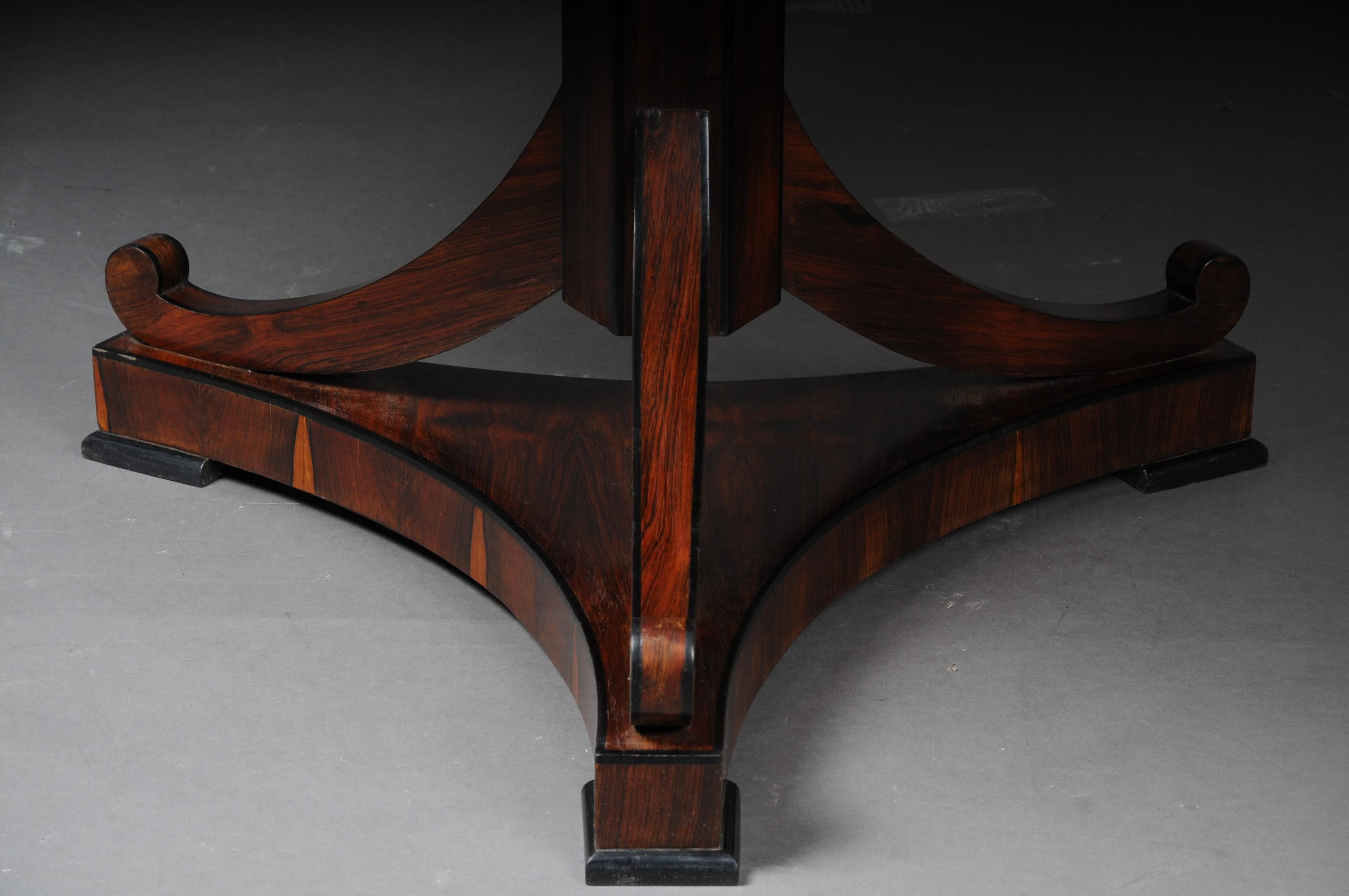 20th Century Fancy Round Folding Table in Biedermeier Style For Sale 7