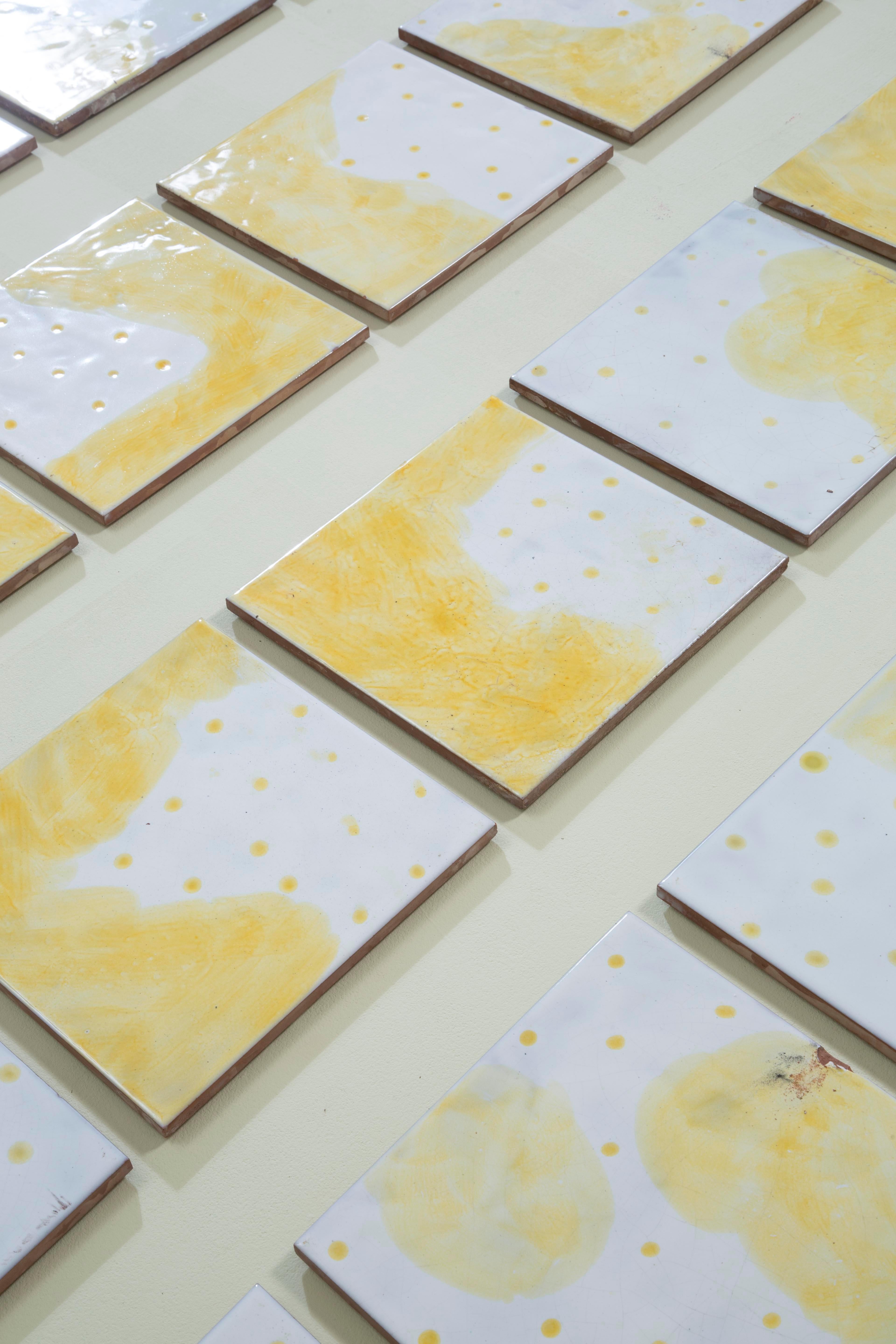 20e siècle, Fausto Melotti Ensemble de 28 carreaux de céramique, 1970 en vente 1