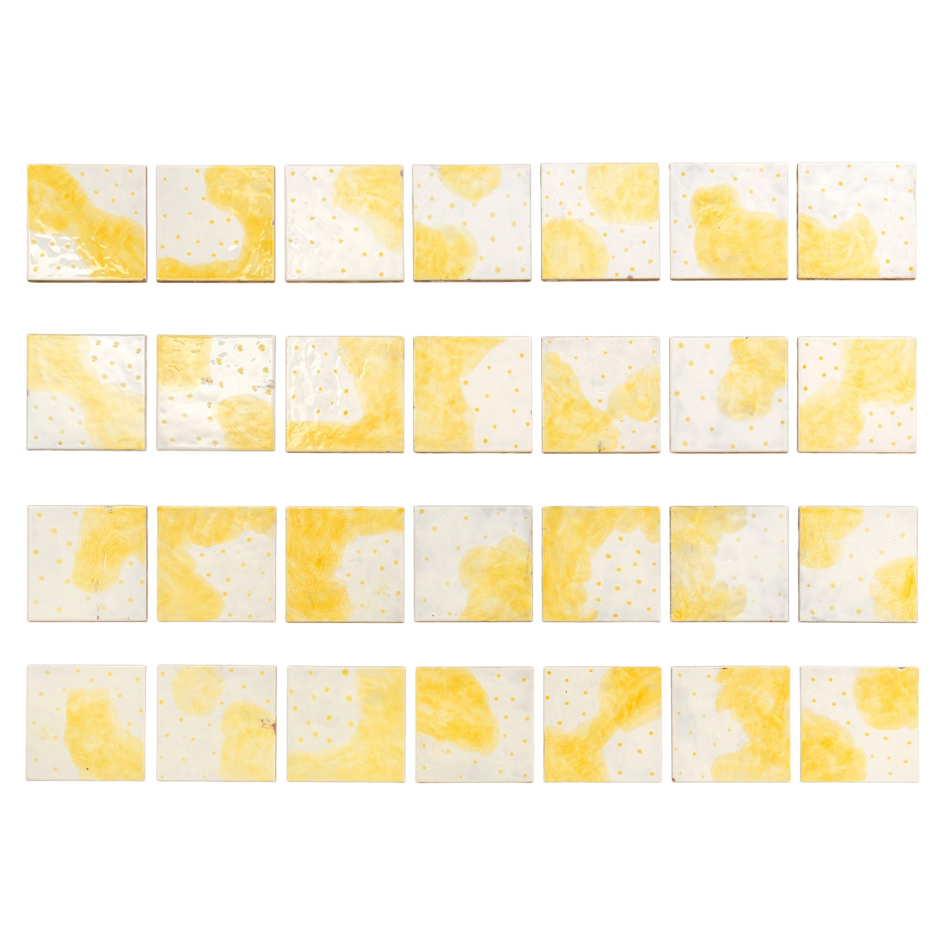 20e siècle, Fausto Melotti Ensemble de 28 carreaux de céramique, 1970 en vente