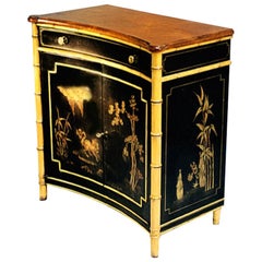 20th Century Faux Bamboo Chinoiserie Cabinet