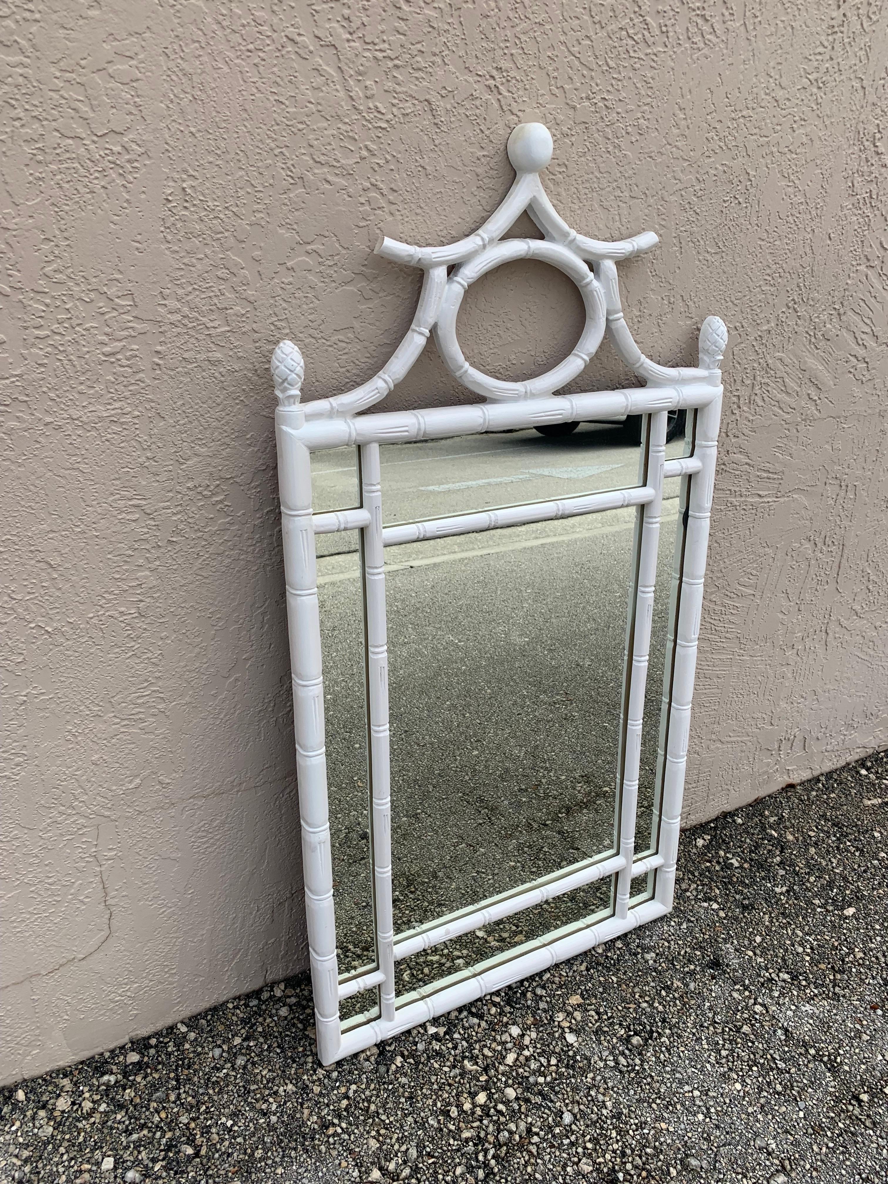 white lacquer mirror