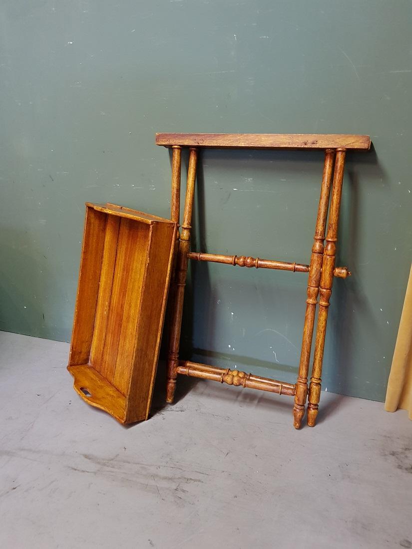 20th Century Faux Bois Painted Wooden Butler Table For Sale 1