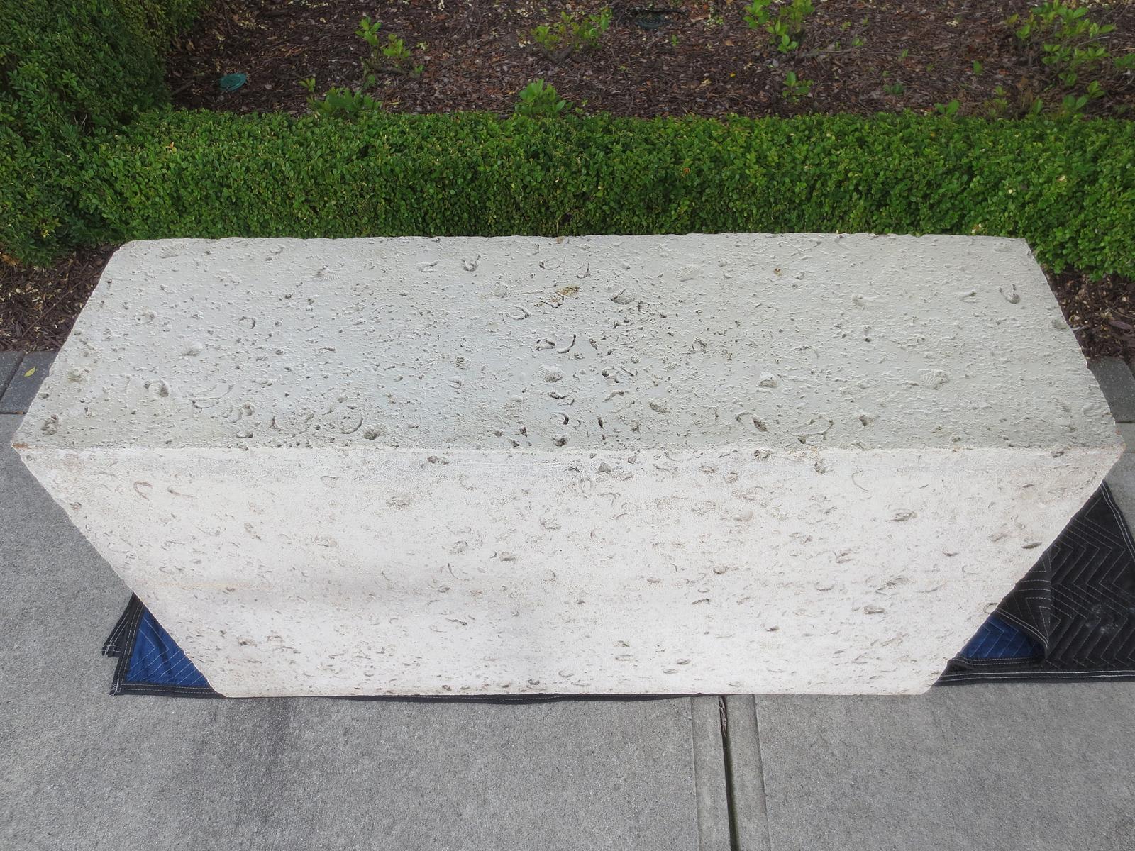 faux stone dining table bases