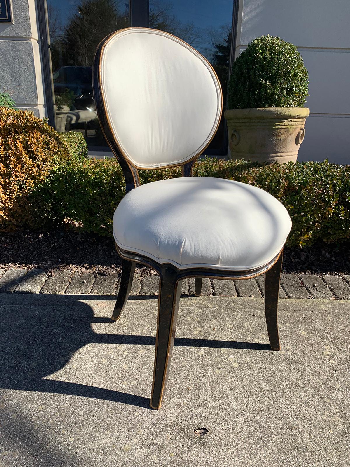 20th century faux tortoise shell chair.