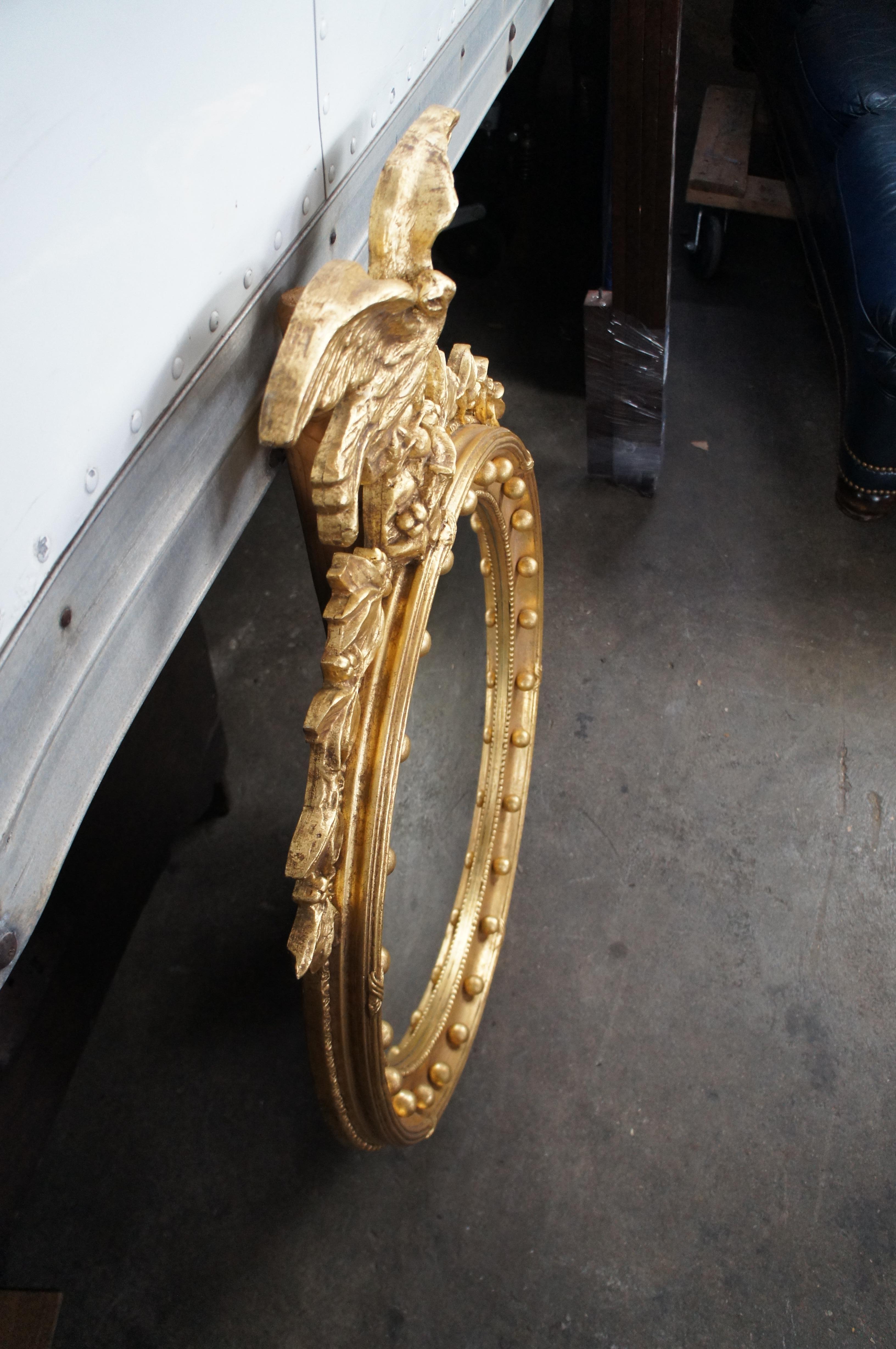 Specchio da parete Eagle Bullseye Rondel in stile Regency del XX secolo in vendita 6