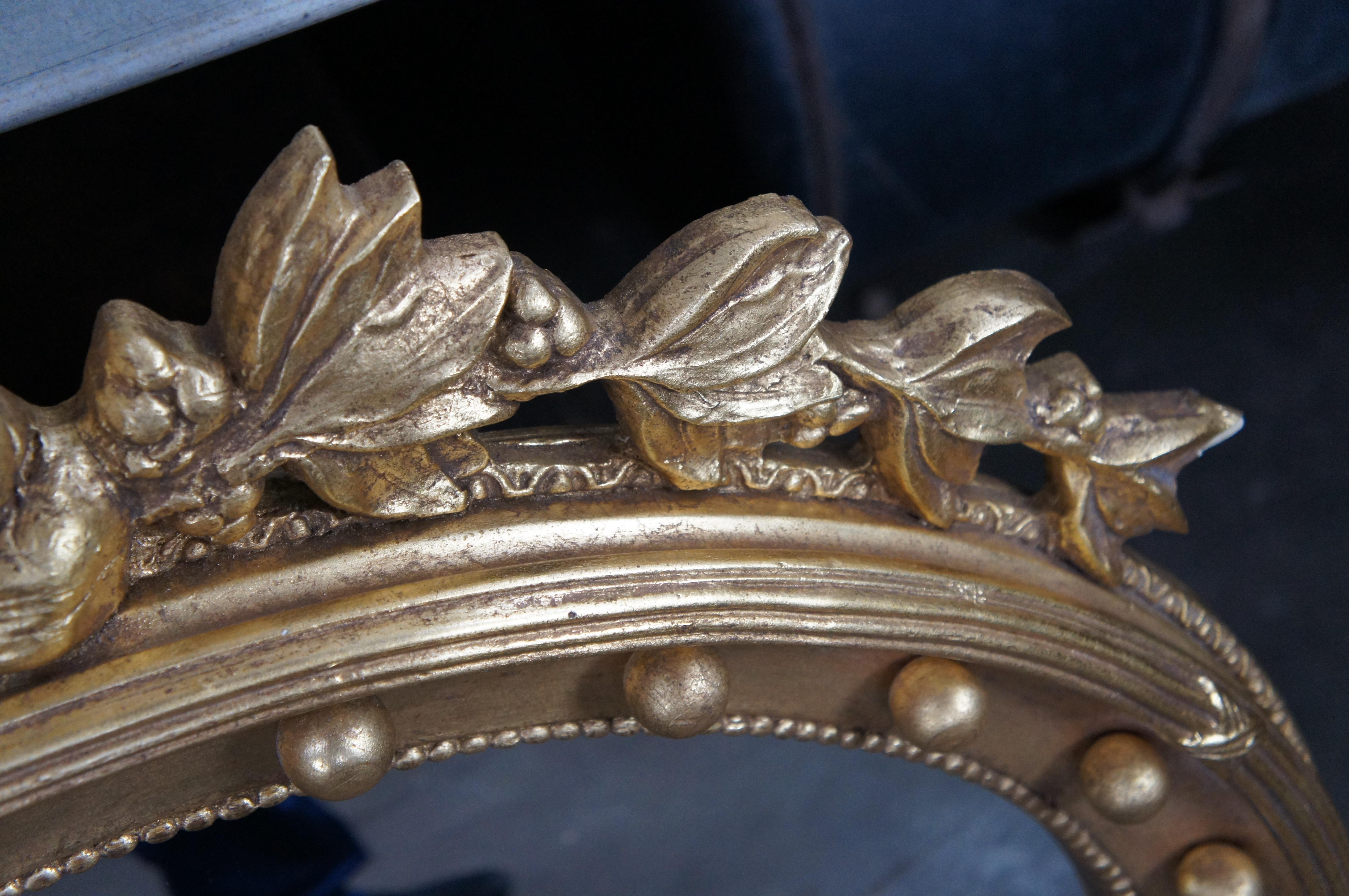 Specchio da parete Eagle Bullseye Rondel in stile Regency del XX secolo in vendita 4
