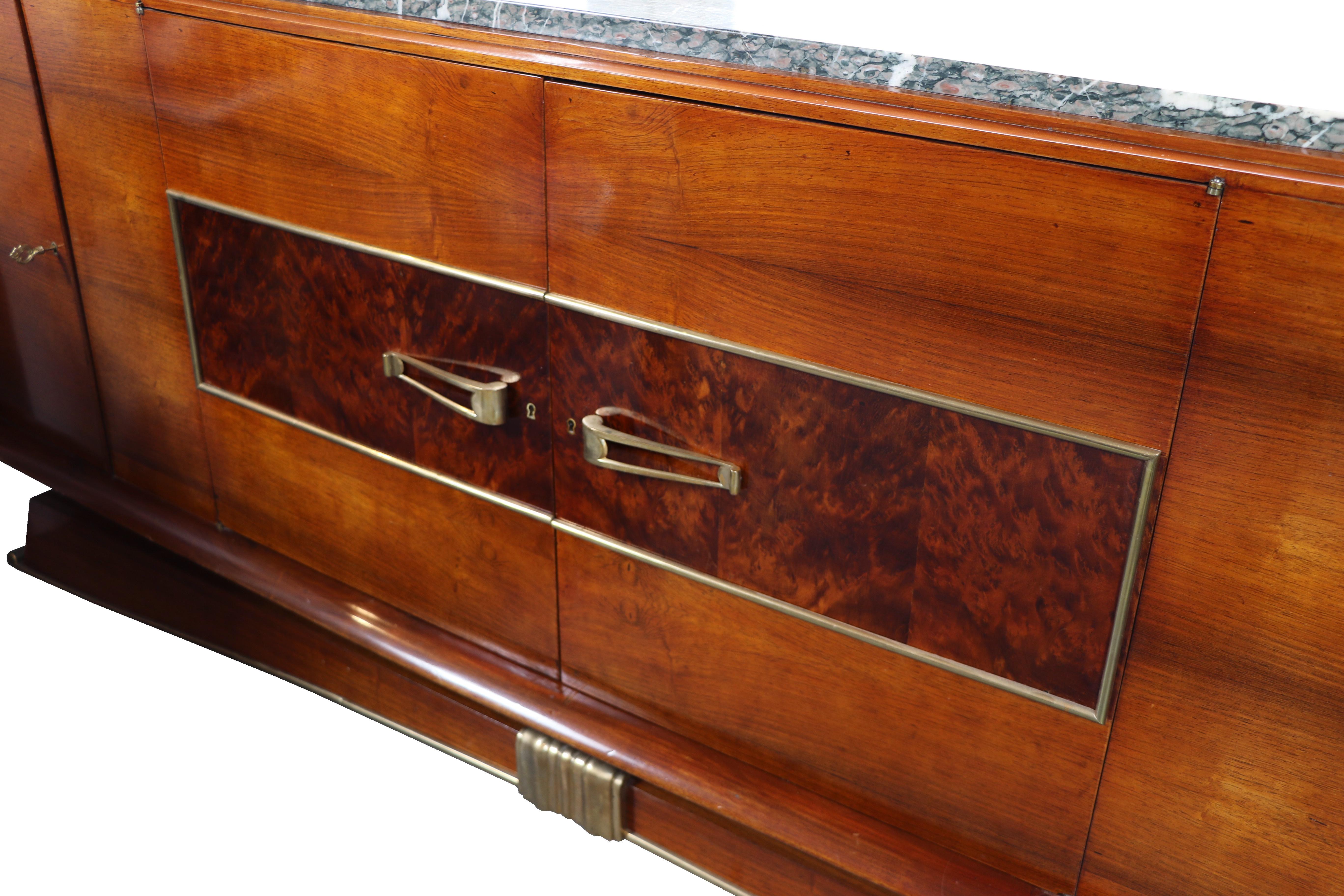 20th Century Fine Art Deco Sideboard. Vienna, c. 1930. For Sale 9