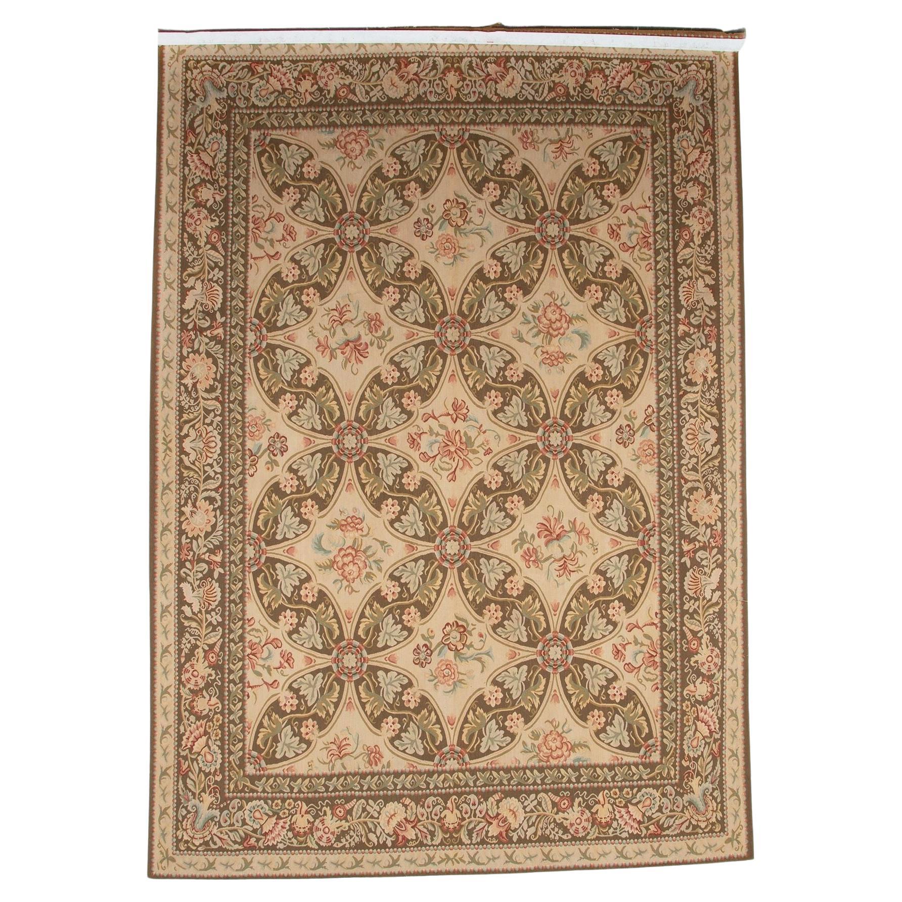 20th Century Fine Aubusson Carpet of Savonnerie Design
