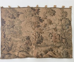 20th Century Fine French Tapestry Textile Panel-Signed