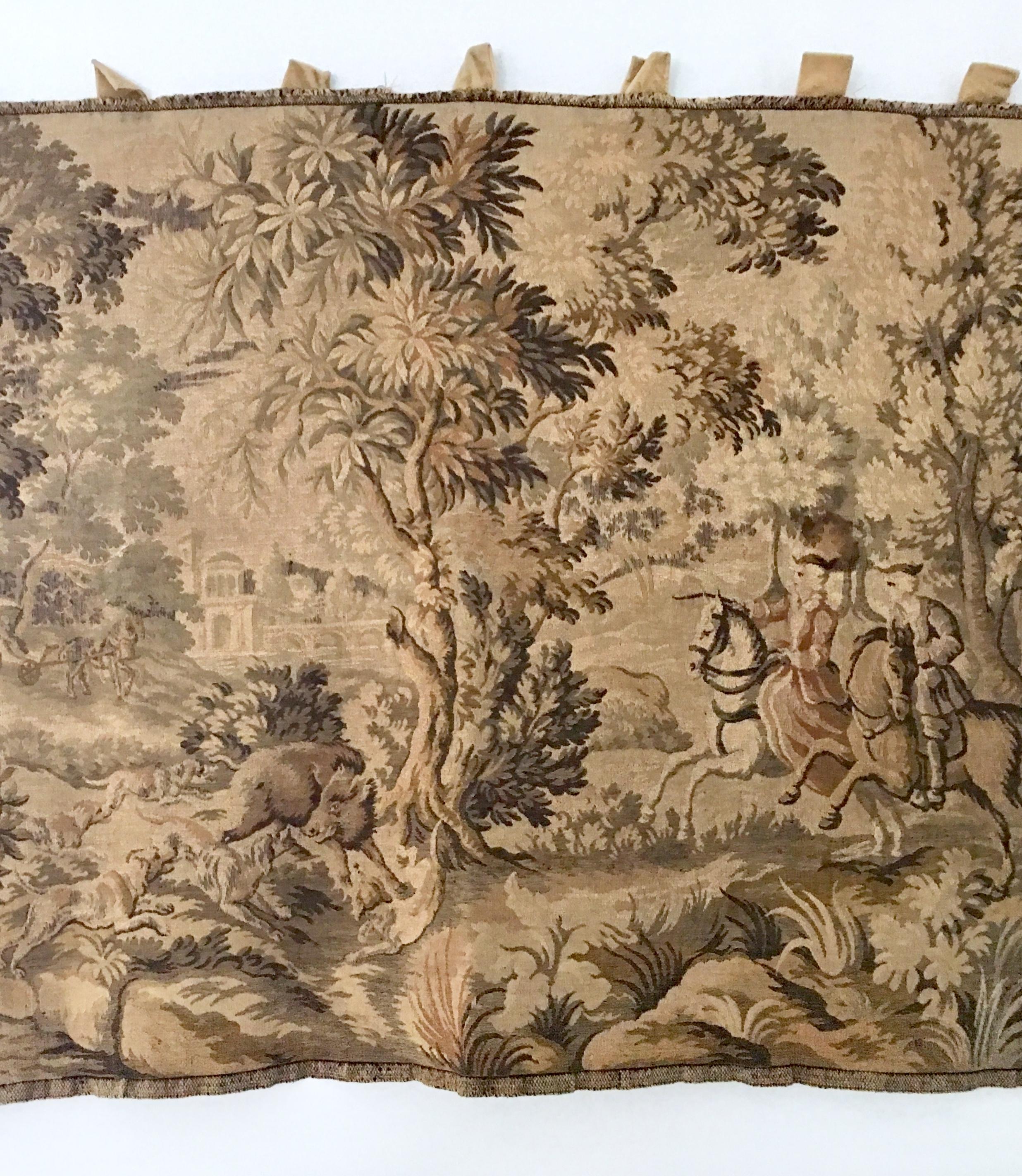 Aubusson 20th Century Fine French Tapestry Textile Panel-Signed