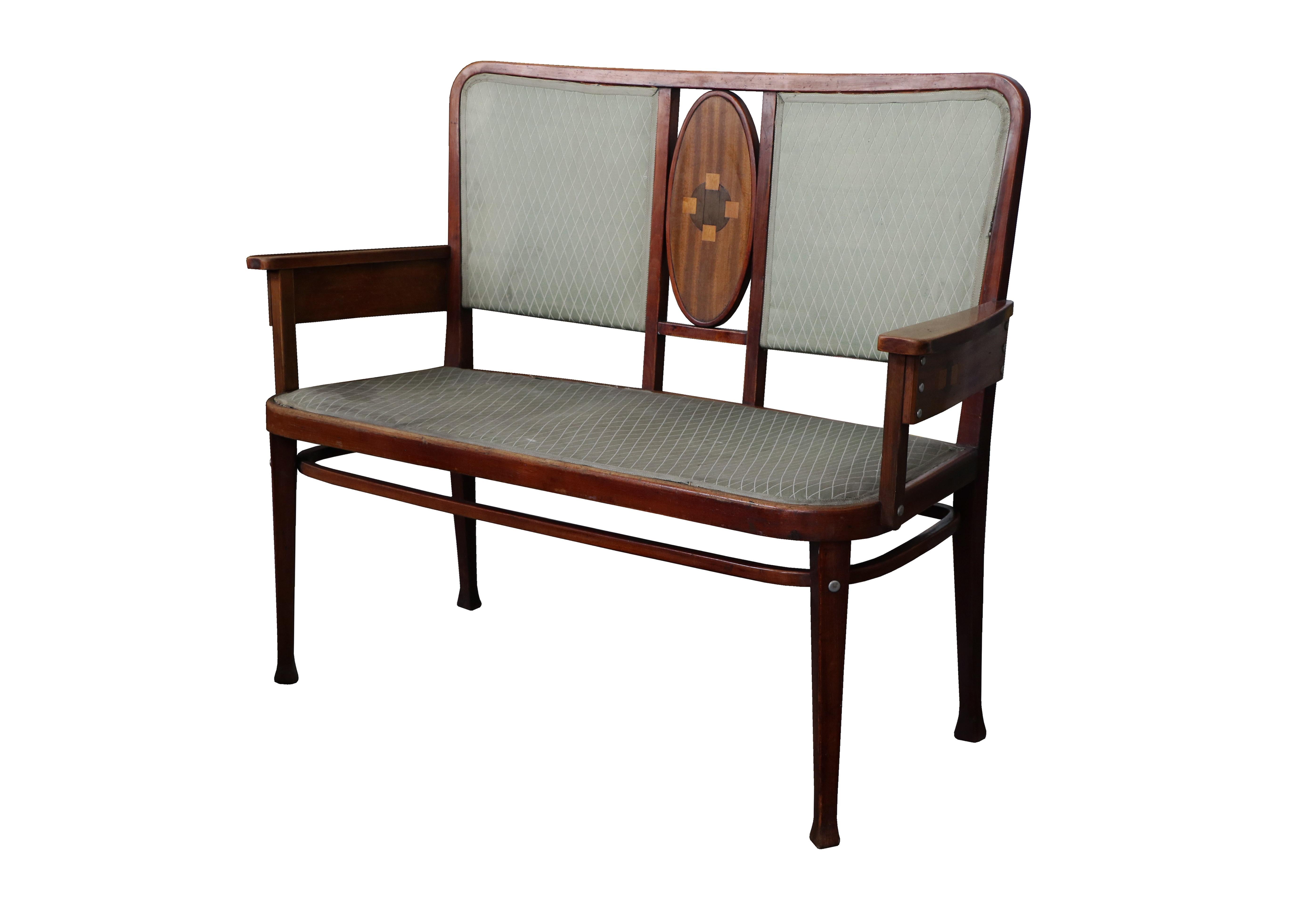 Feines Set aus Thonet-Kunst nouveau des 20. Jahrhunderts von Marcel Kammerer. Wiener, ca. 1910. im Angebot 4