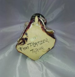 20th Century Fini Platzer 1913 Innsbruck 1990 Thaur Ceramic Sculpture Signet