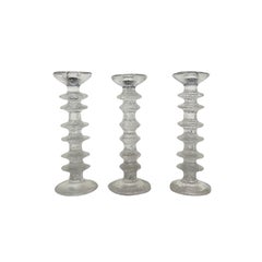 Juego finlandés del siglo XX de trece portavelas vintage de Timo Sarpaneva