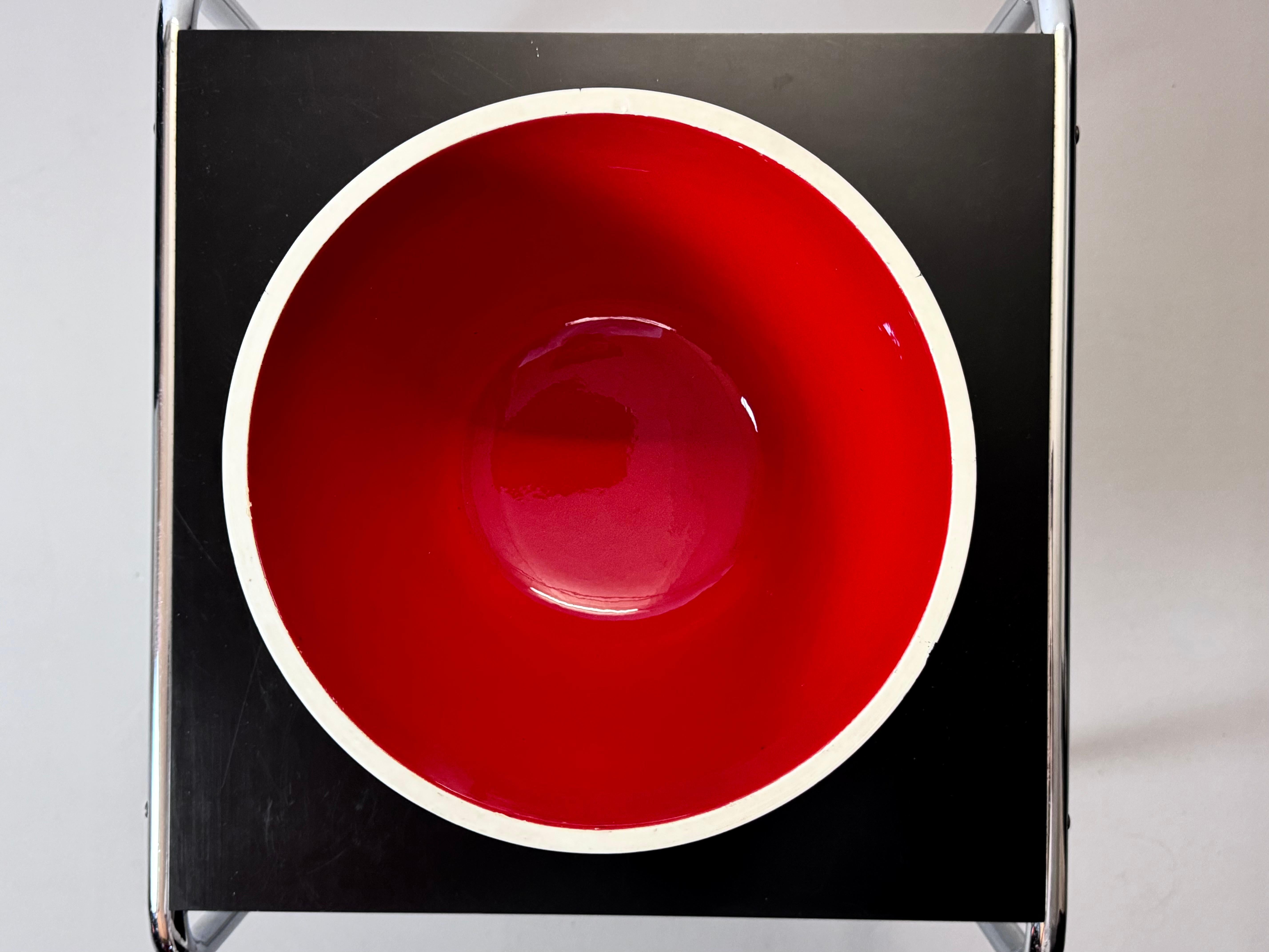Italian 20th Century Flavia Montelupo Italy Ceramic Bowl For Sale