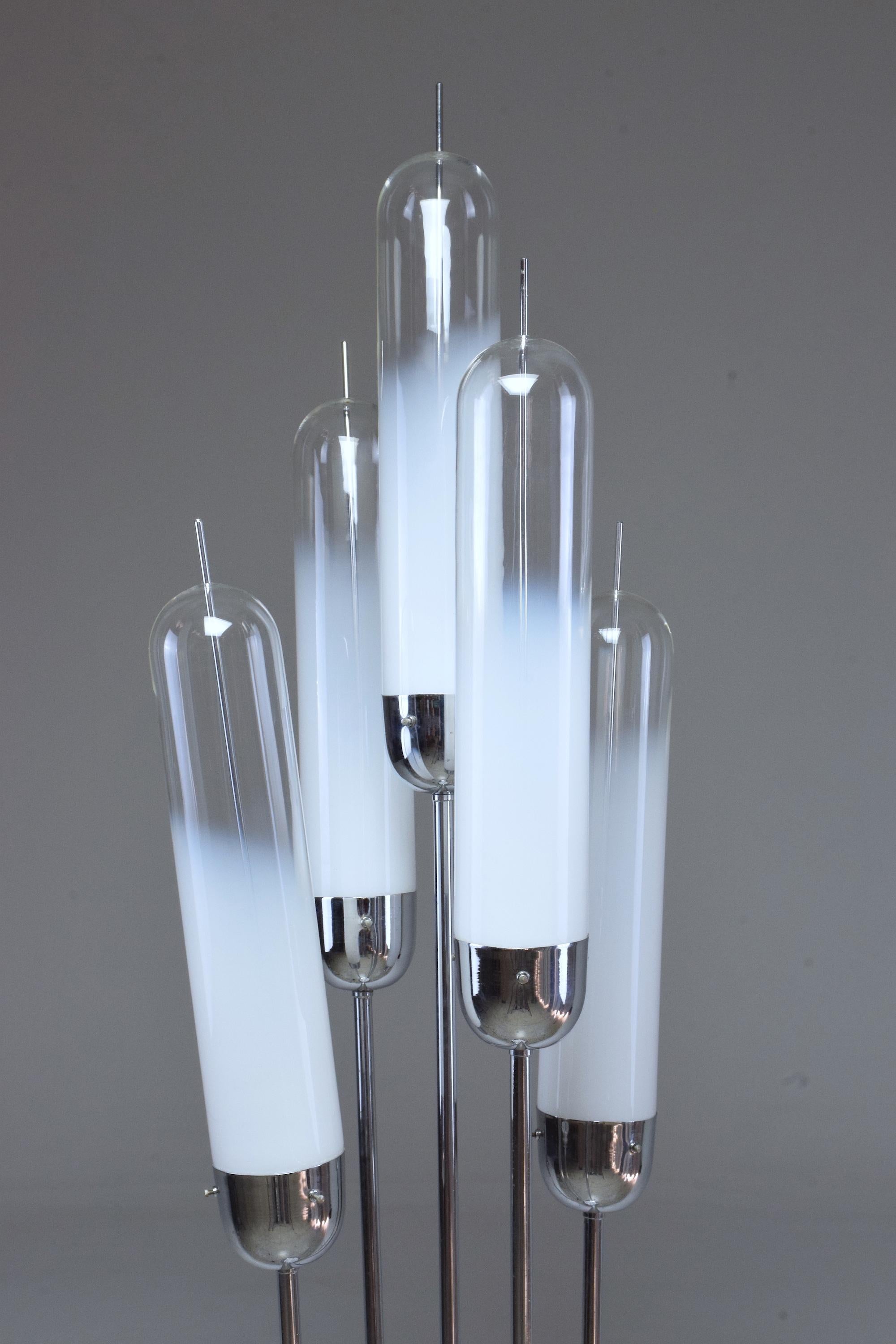 Stehlampe aus Muranoglas des 20. Jahrhunderts von Carlo Nason für Mazzega, 1970er Jahre im Angebot 4