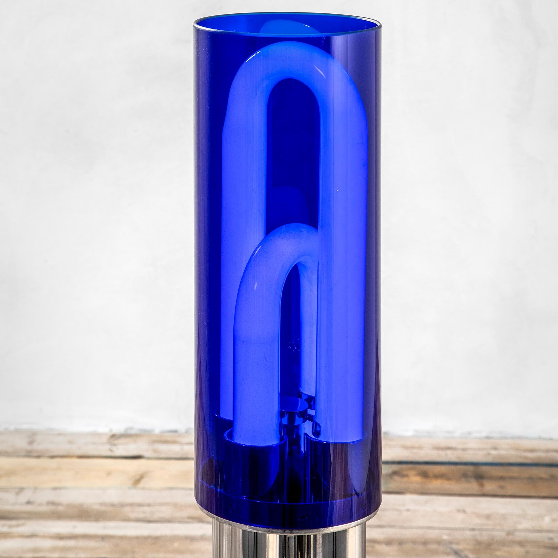 Mid-Century Modern 20th Century Floor Lamp Mod. Tetralogia by Isola & Gabetti for Arbo in Chrome