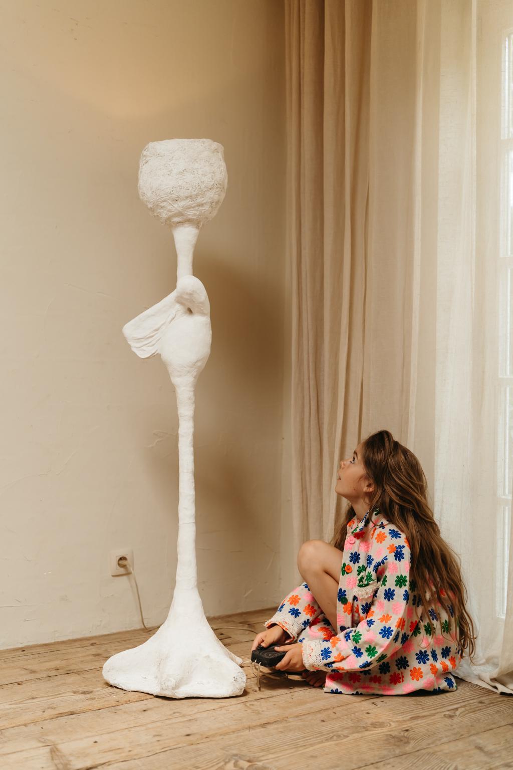 French artist Chan Chen made this lamp for a house in Nice, South of France,
during the 1990's, a unique piece.