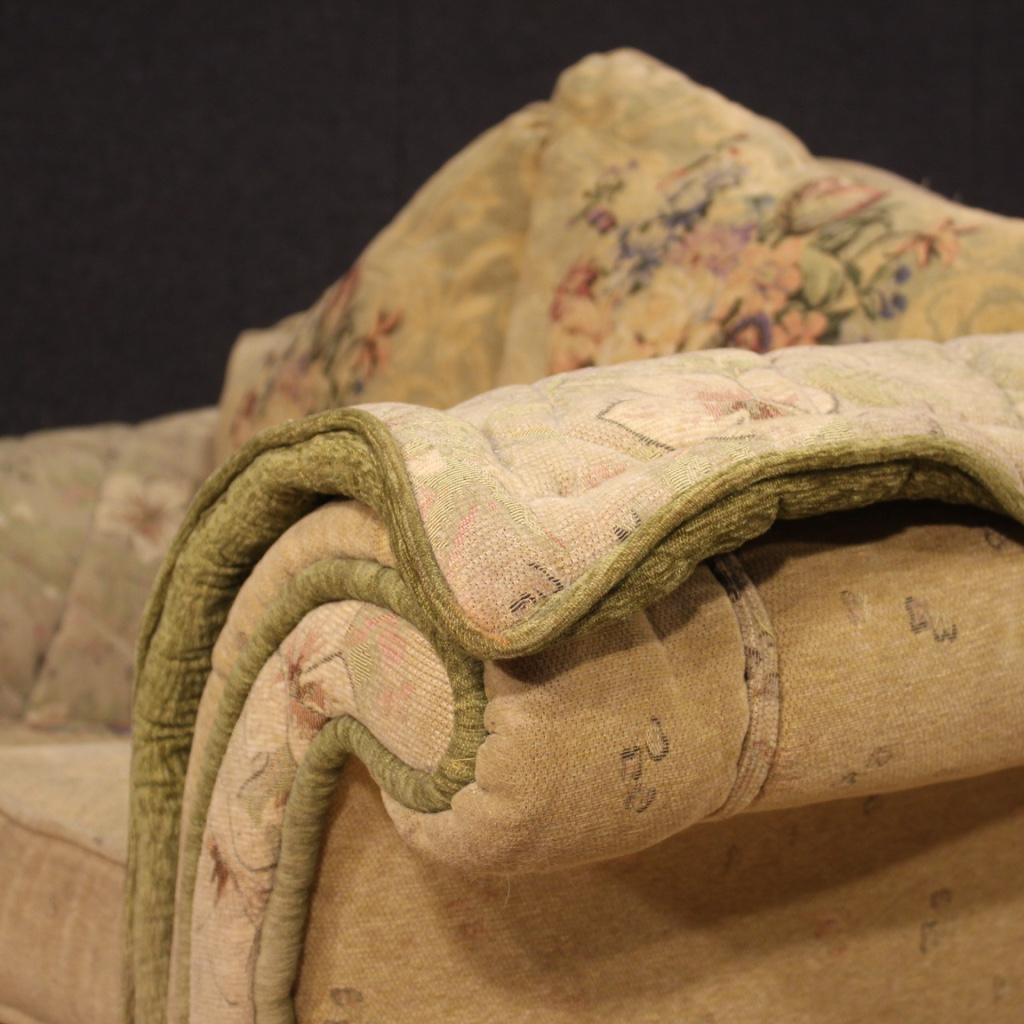 20th Century Floral Fabric French Sofa, 1950 3