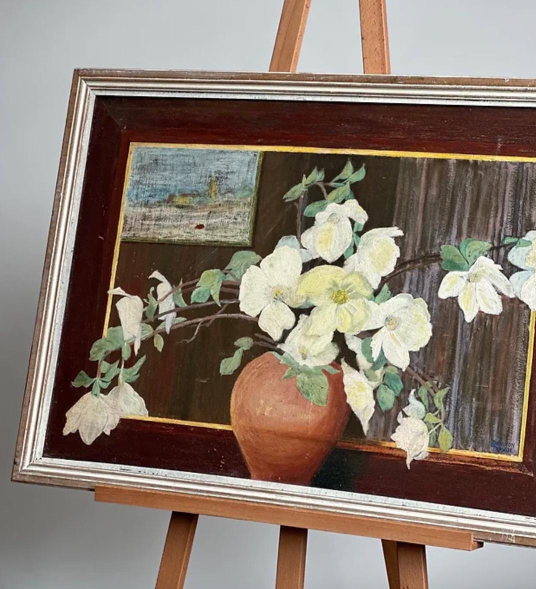 Paint 20th Century Floral Reflection Oil, Shannon Trabue