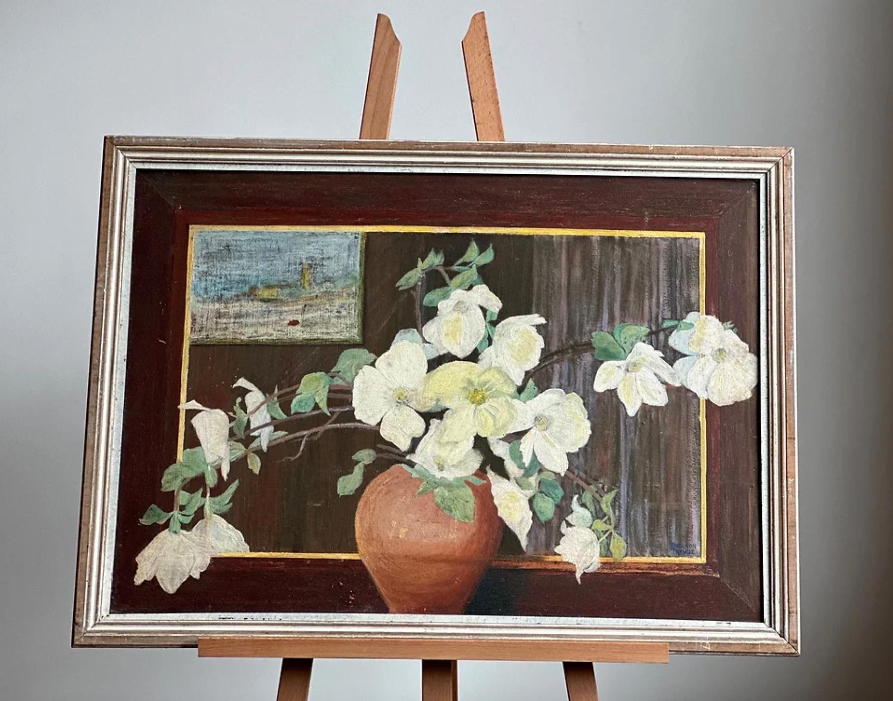 20th Century Floral Reflection Oil, Shannon Trabue 1