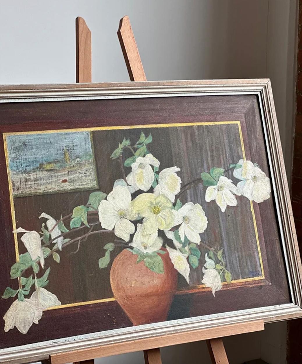 20th Century Floral Reflection Oil, Shannon Trabue 2