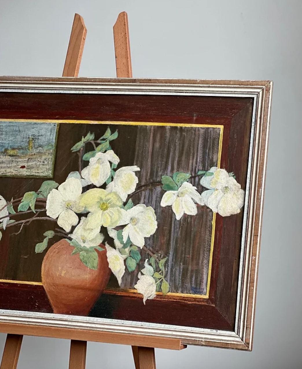 20th Century Floral Reflection Oil, Shannon Trabue 4