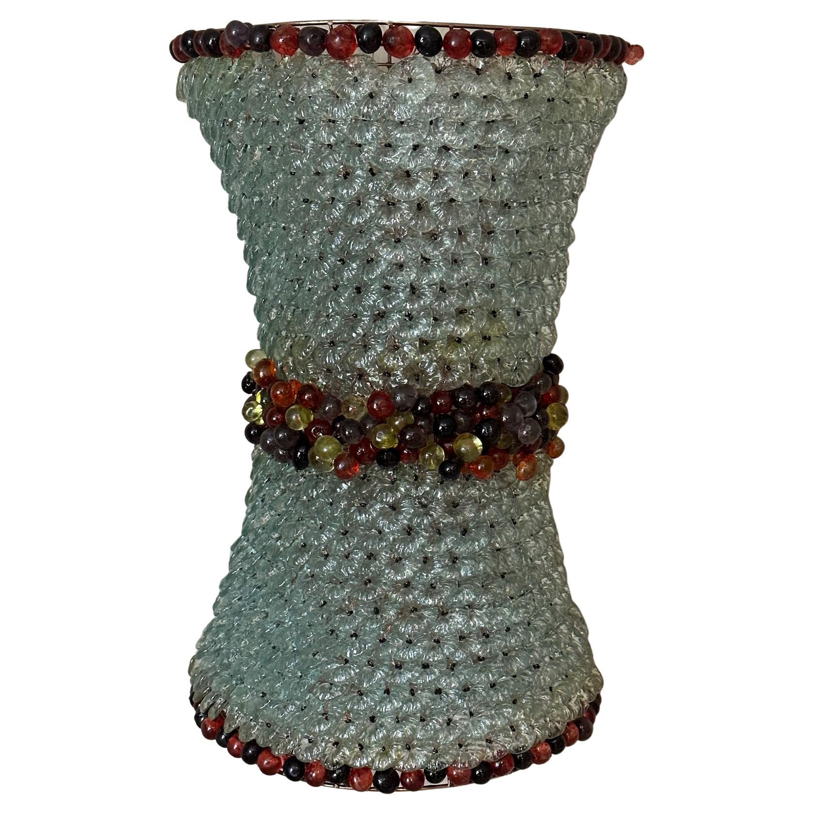 Set of 2 Murano Wall Light Pink Flowers, 1970s For Sale at 1stDibs