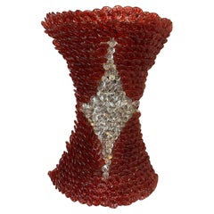 20th century Flowers Murano Glass Wall Light, 1970s