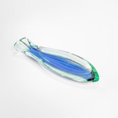 20th Century Fontana Arte Decorative Object in Ground Glass, 50s
