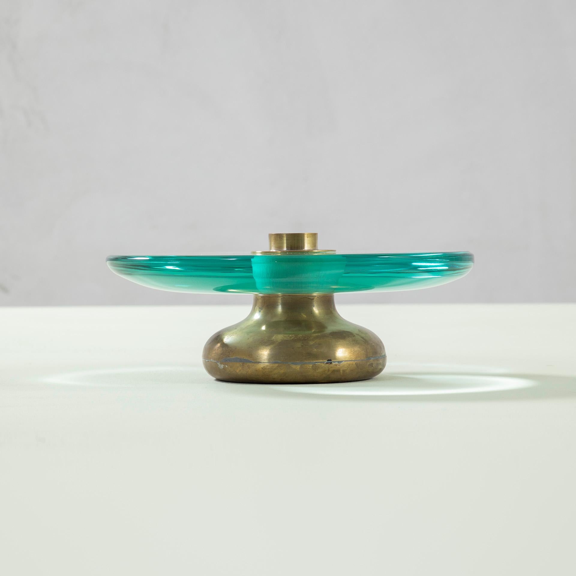 Mid-Century moderno 20th Century, Fontana Arte Glass Centerpiece in vendita