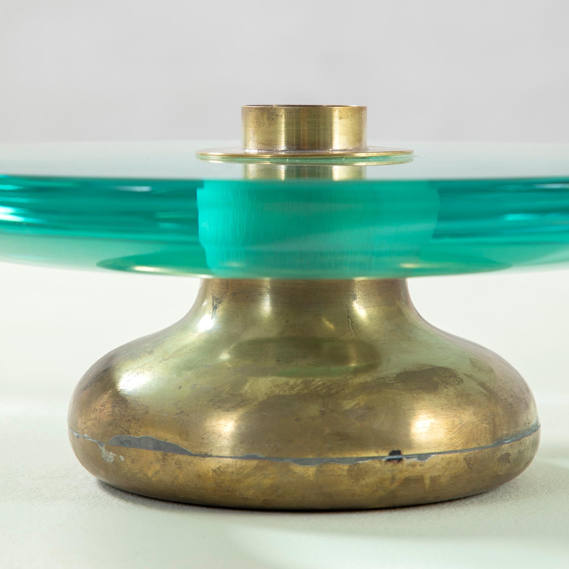 20th Century, Fontana Arte Glass Centerpiece In condizioni buone in vendita a Turin, Turin