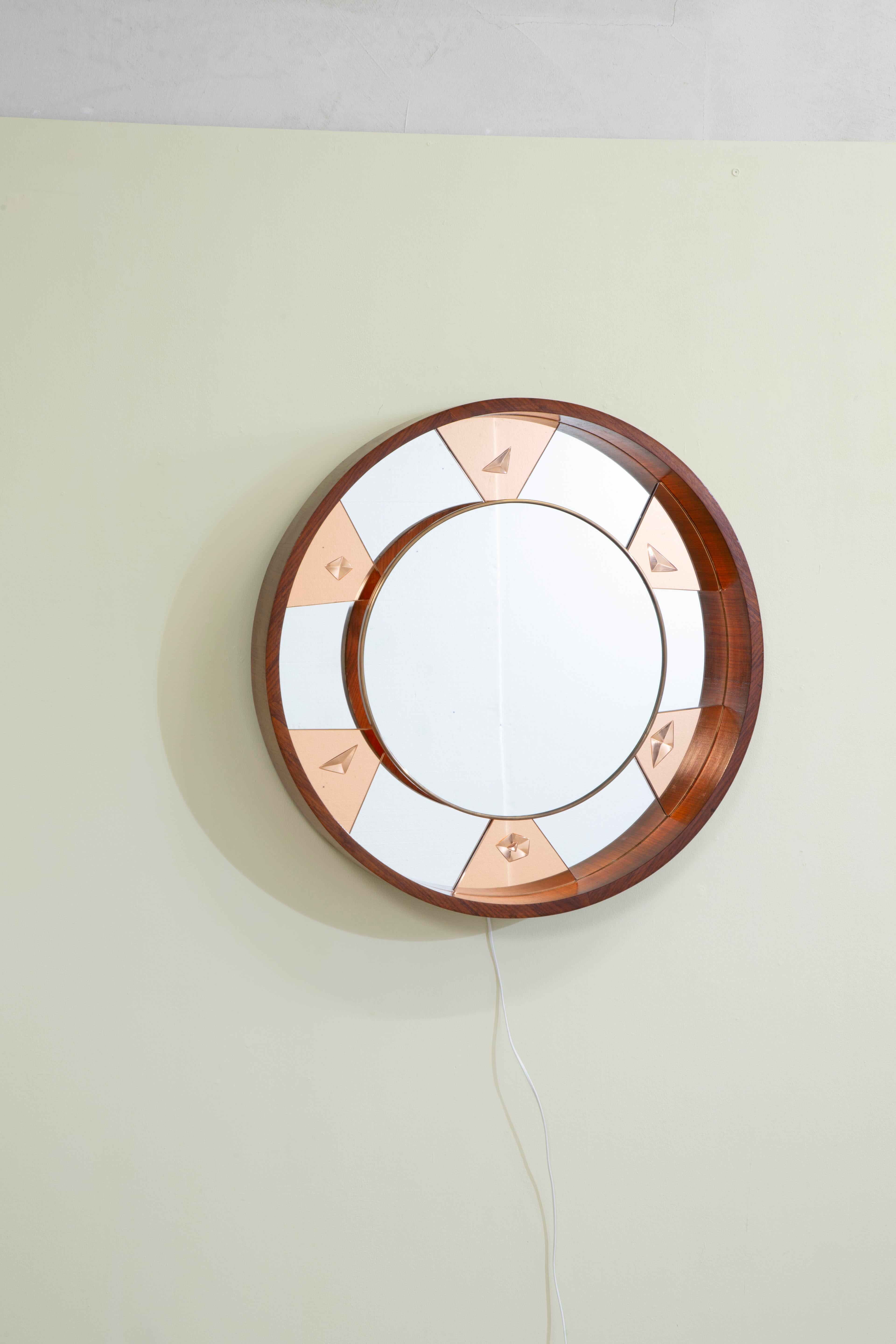 20e siècle, Fontana Arte Miroir mural éclairé 1950 en vente 3