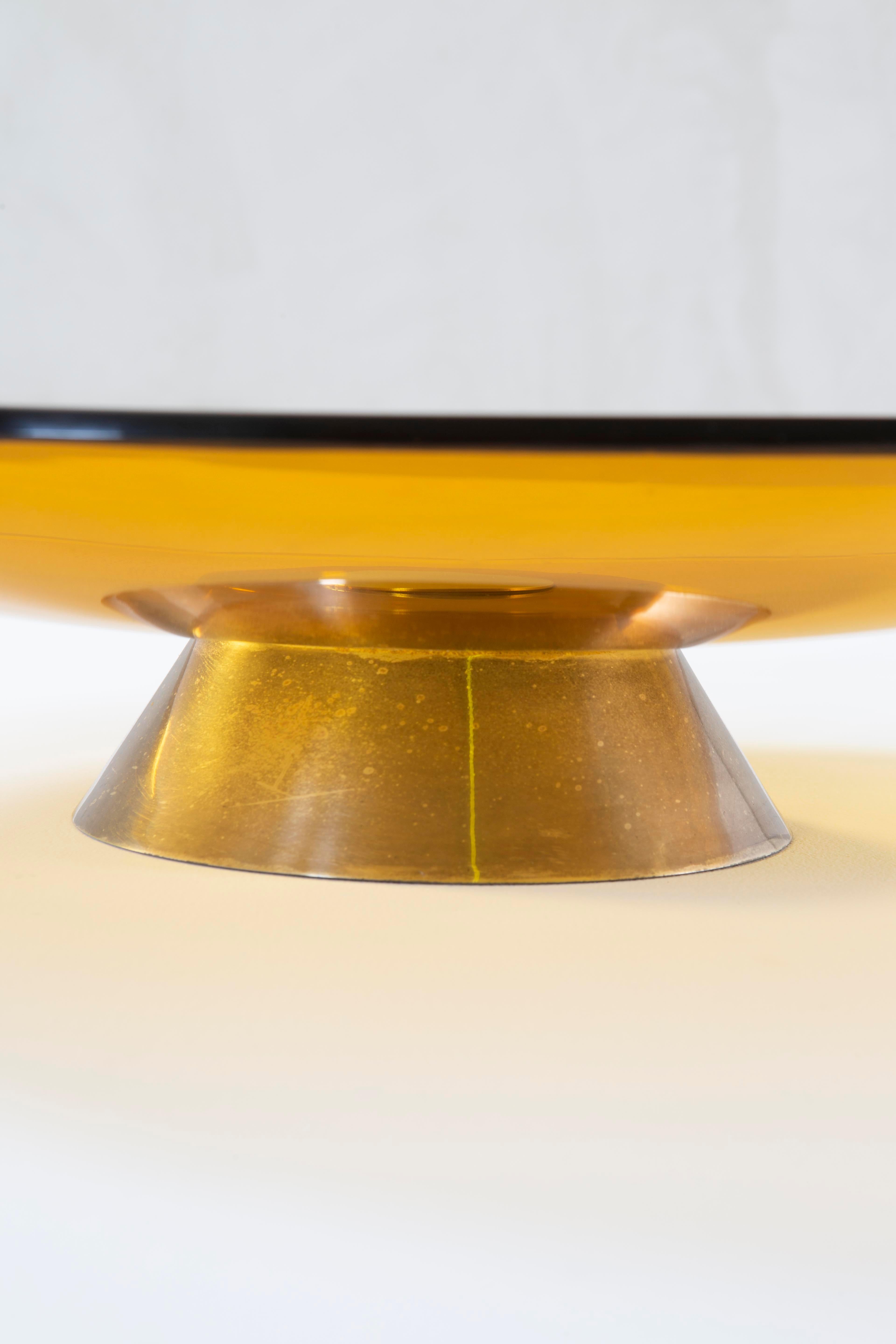 Centre de table 2039 en verre coloré du 20e siècle Fontana Arte Max Ingrand en vente 2