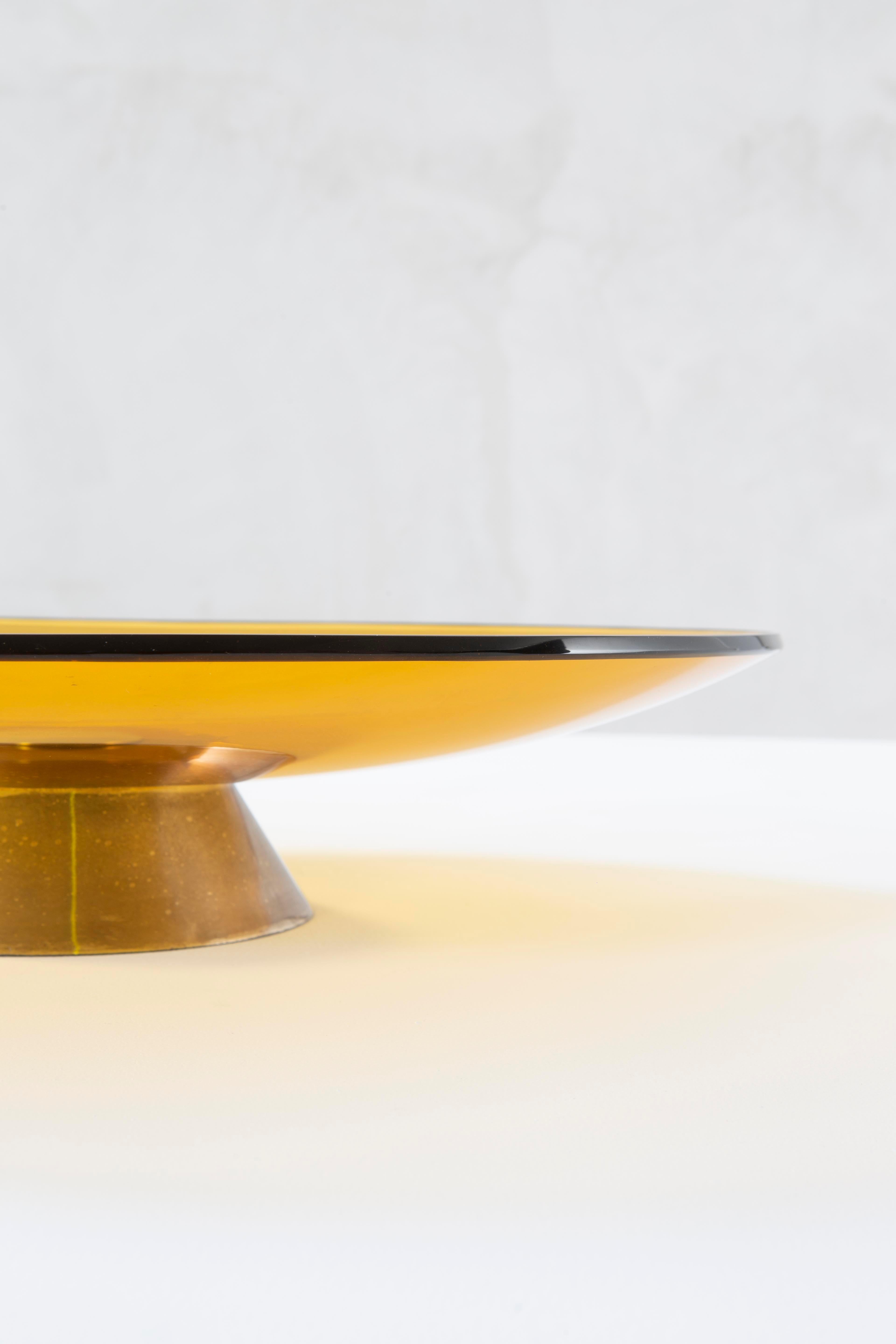 Centre de table 2039 en verre coloré du 20e siècle Fontana Arte Max Ingrand en vente 4
