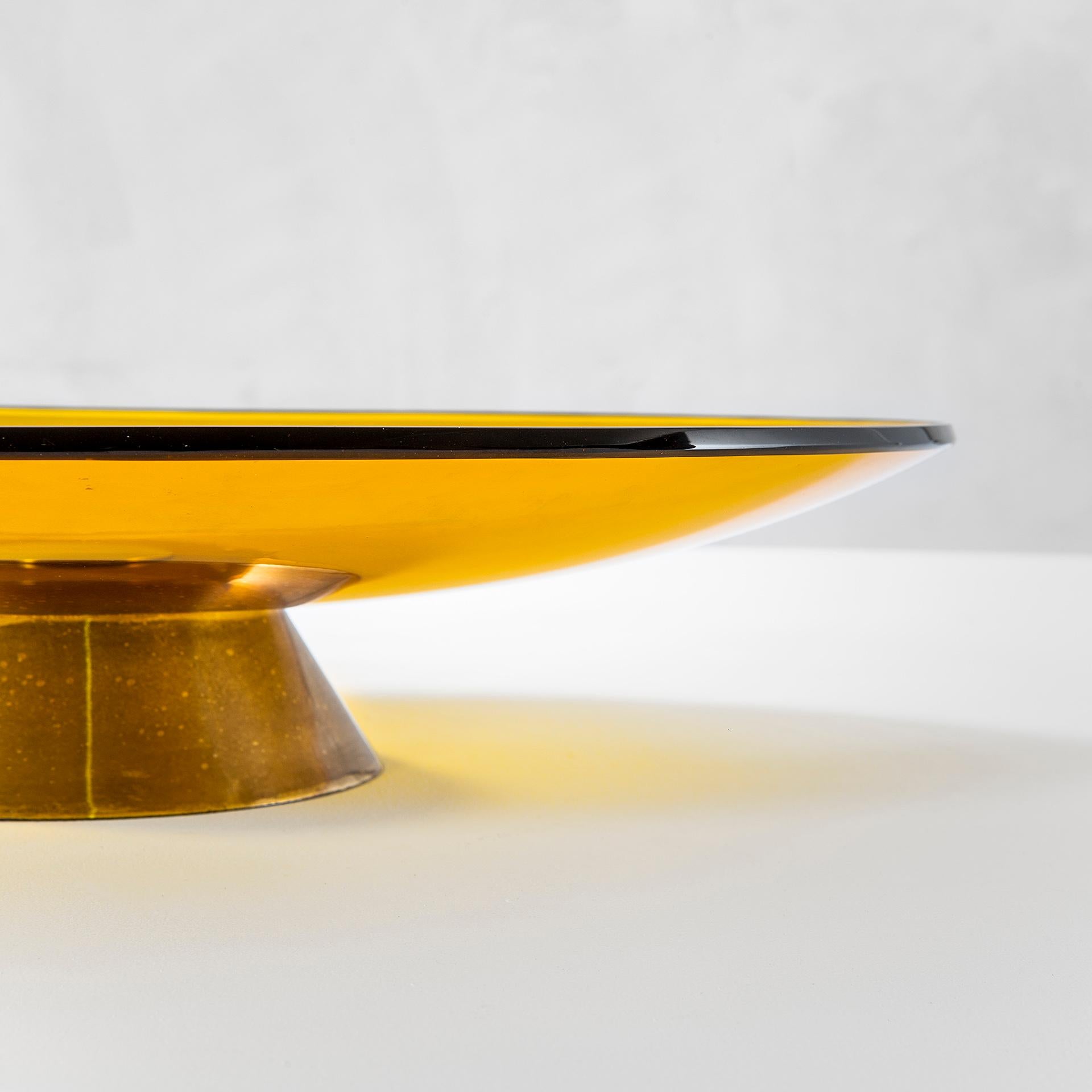 Mid-Century moderno Centrotavola 2039 in vetro colorato Fontana Arte Max Ingrand del XX secolo in vendita