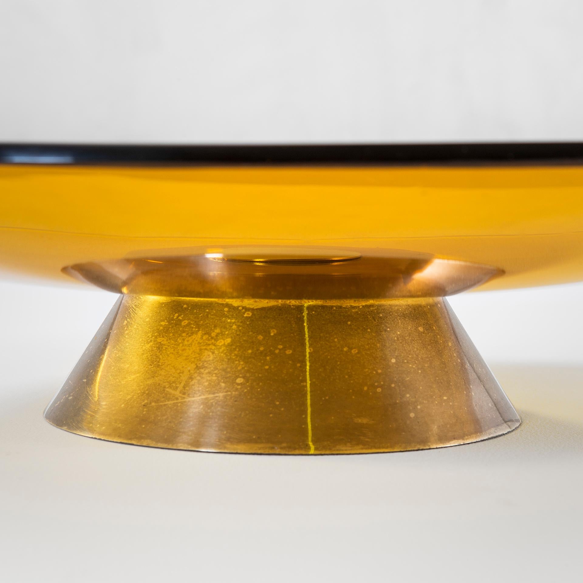Italiano Centrotavola 2039 in vetro colorato Fontana Arte Max Ingrand del XX secolo in vendita