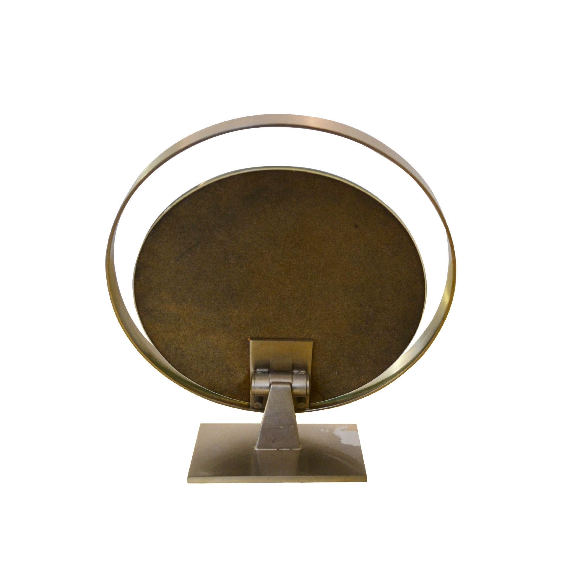 Mid-Century Modern 20th Century Fontana Arte Reclining Table Mirror Mod. 2153 in Brass