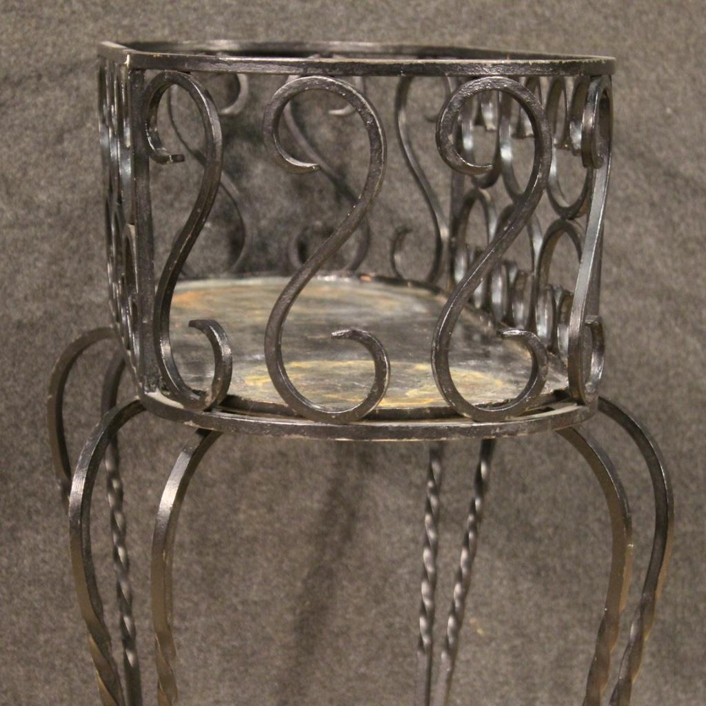 20th Century Forged and Painted Iron Italian Planter, 1970 6