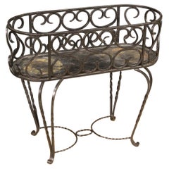 20th Century Forged and Painted Iron Italian Planter, 1970
