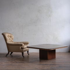 Table basse en marbre fossile du 20e siècle