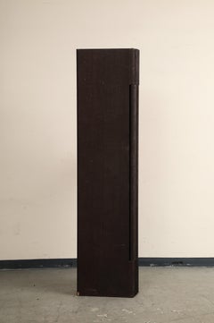 20th Century Four-Panel Sandblasted Oak Screen by Rabih Hage