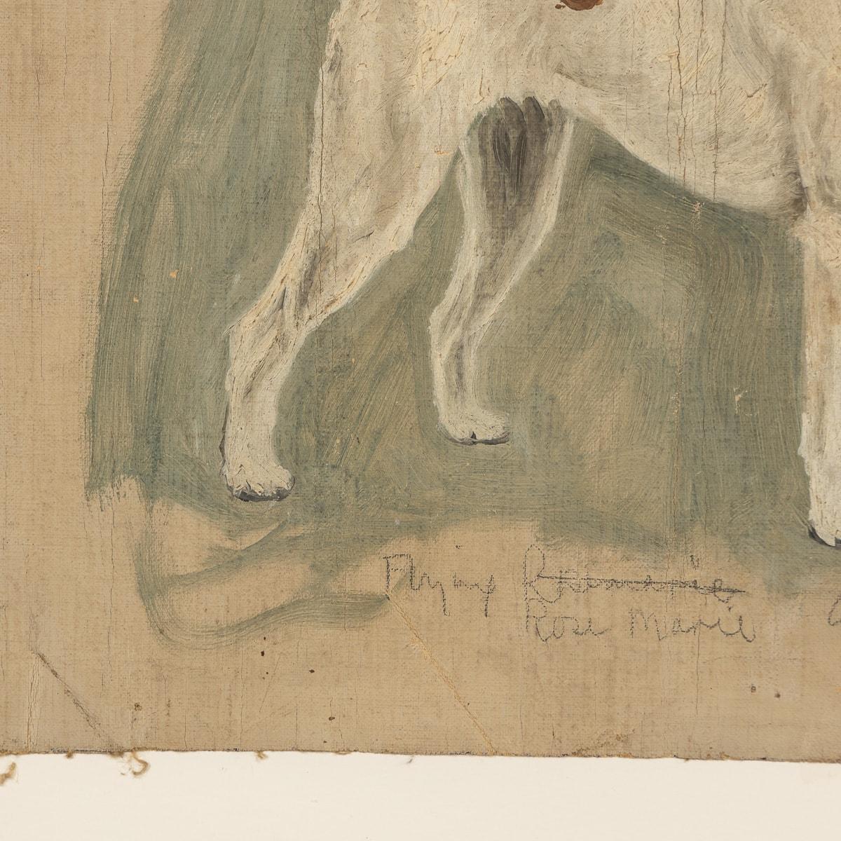 Gerahmter Fuchs Terrier, Öl auf Leinwand, 20. Jahrhundert, von Frederick Thomas Daws im Angebot 3